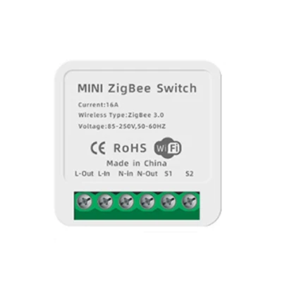 Tuya Zigbee Mini Smart Diy Switch 16A Tuya Smart Life App Voice Control Smart Home Automation Relay Module