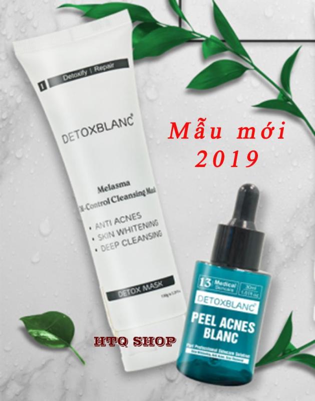 Combo Serum trị mụn (PELL ACNES BLANC) Và Mặt nạ (Detox MASK)
