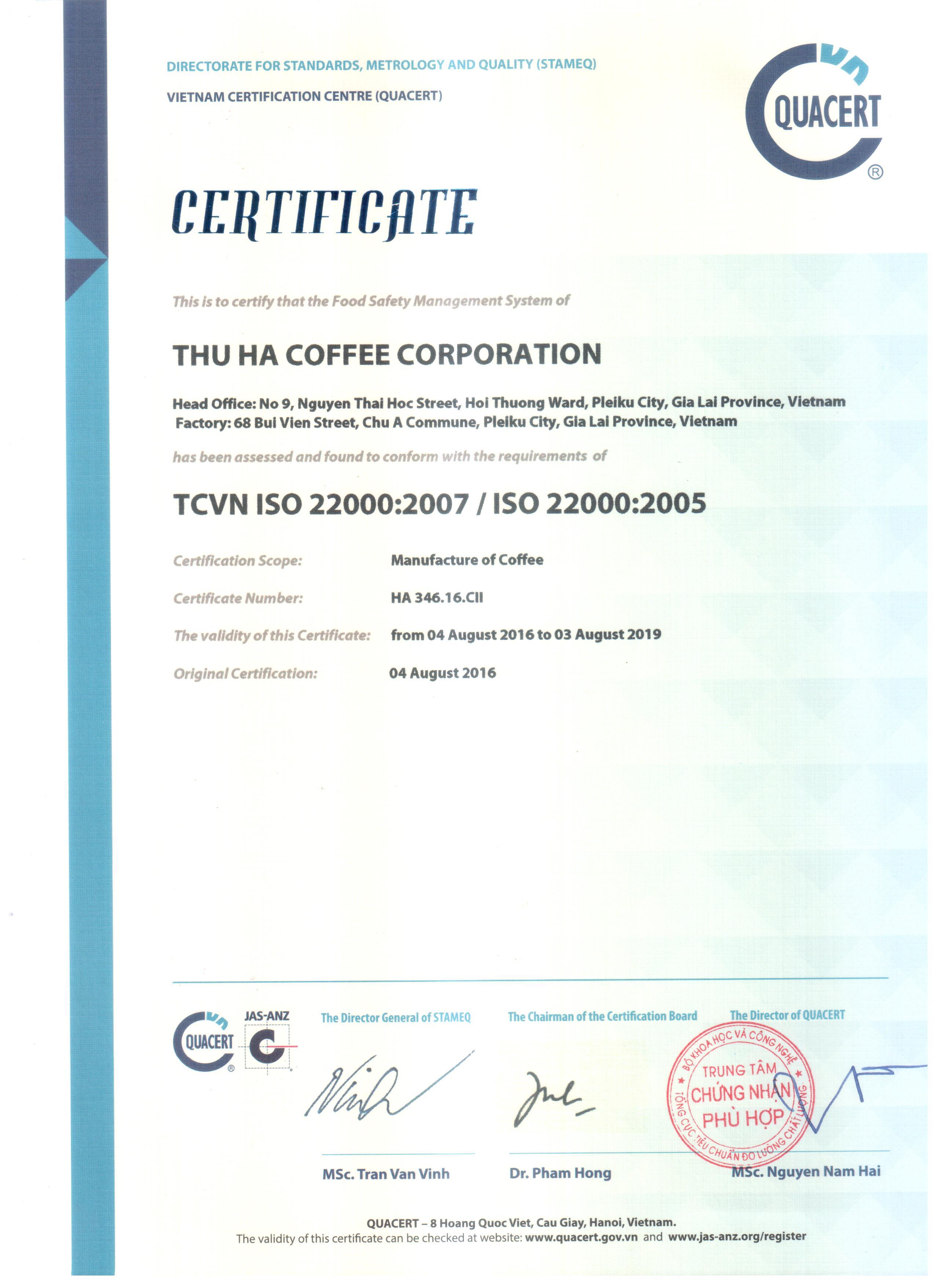Cà phê Thượng Hạng Thu Hà 500gram