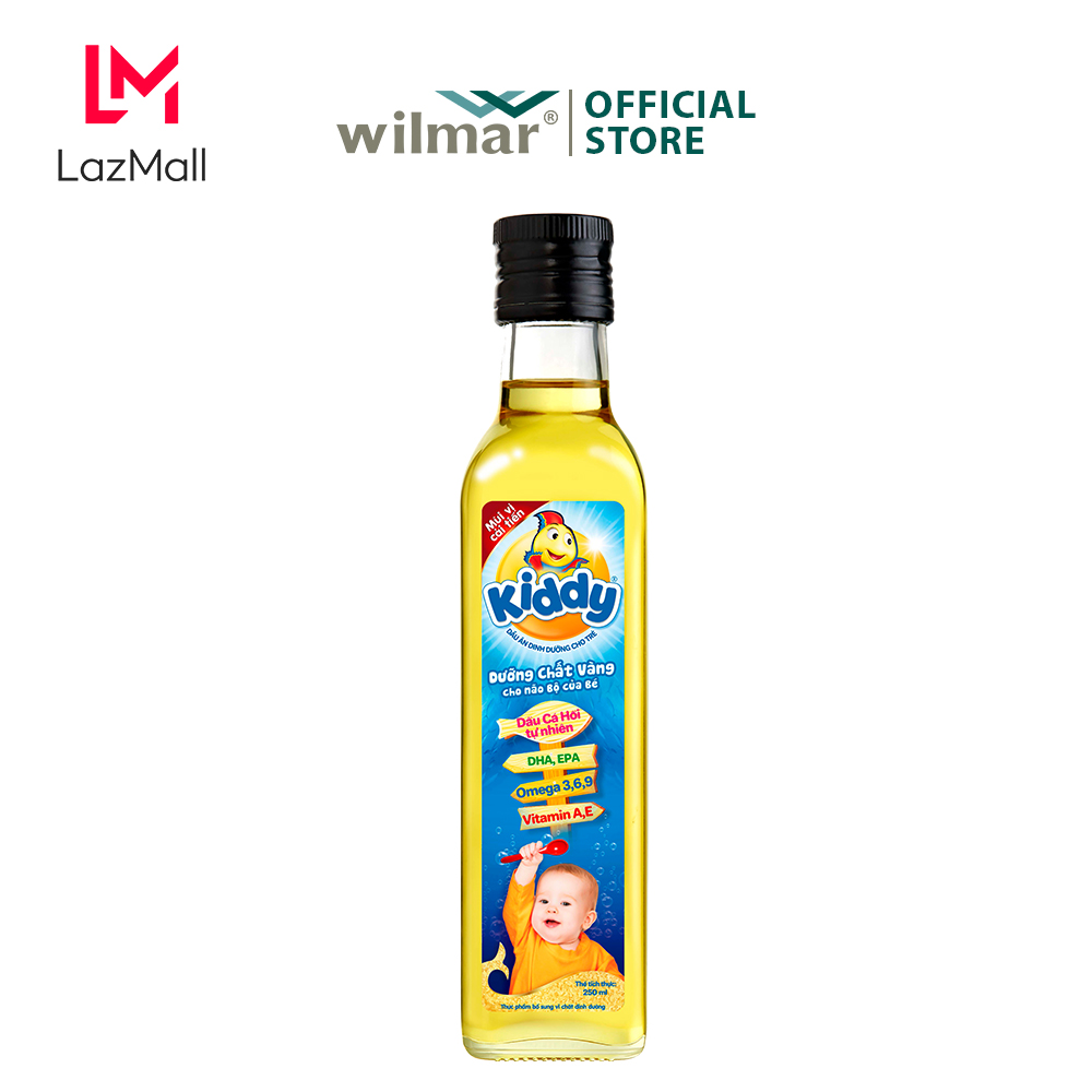 Dầu ăn Kiddy dinh dưỡng CÁ HỒI cho bé 250ml
