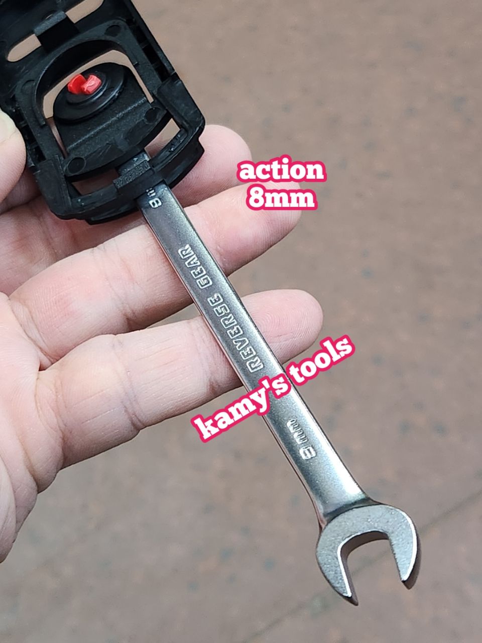 Cờ lê vòng miệng tự động 8mm Action dài 137mm
