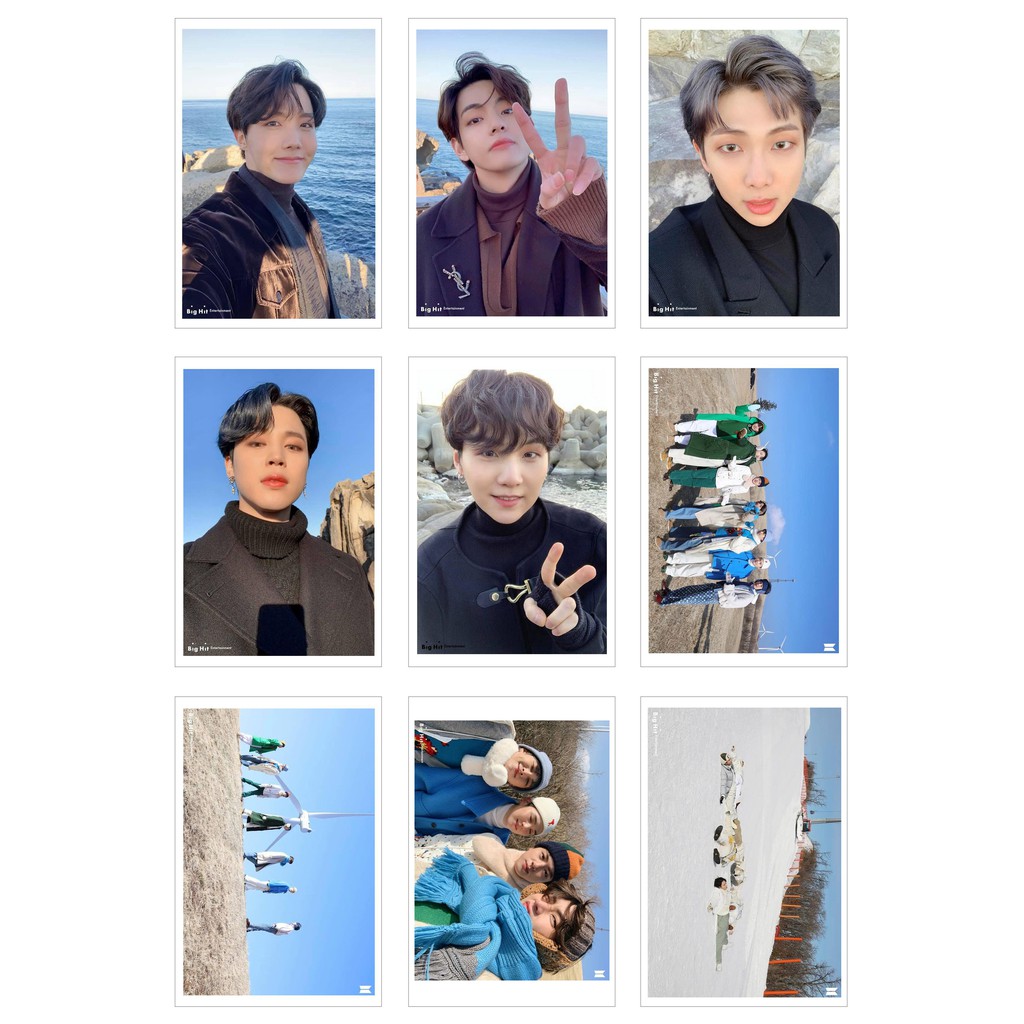[Ép Lụa] Lomo Card 63 ảnh BTS -Winter Package 2021 Naver Dispatch