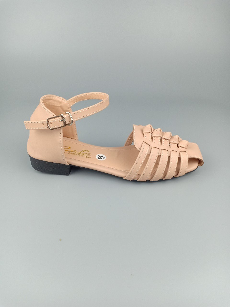 GIÀY SANDAL QUAI ĐAN BUỘT ĐẾ THẤP