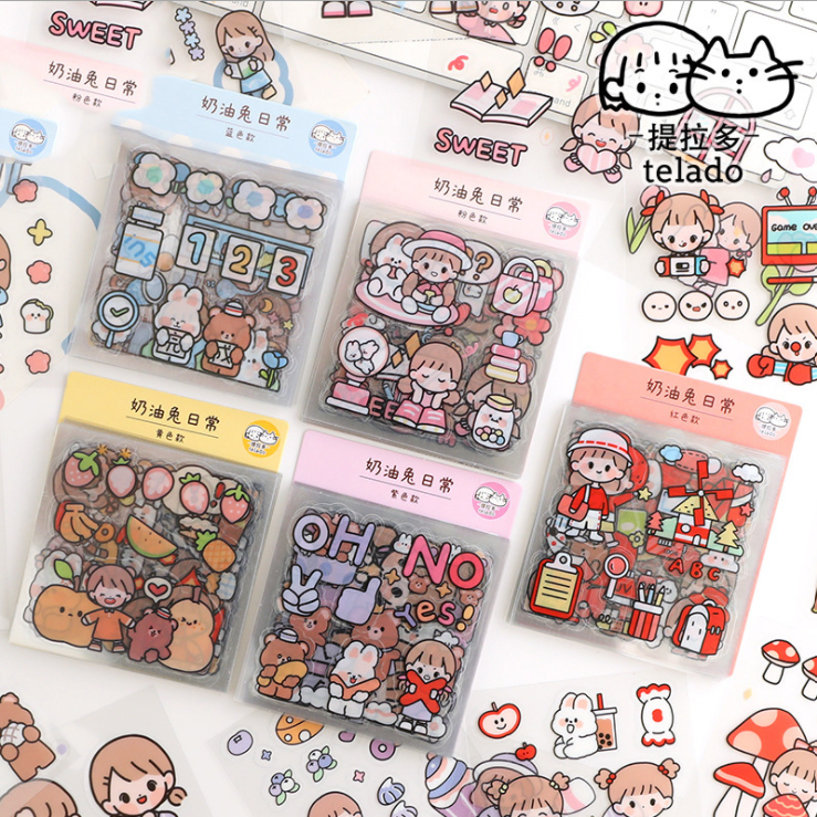 1 miếng dán sticker dễ thương nhiều họa tiết dùng để trang