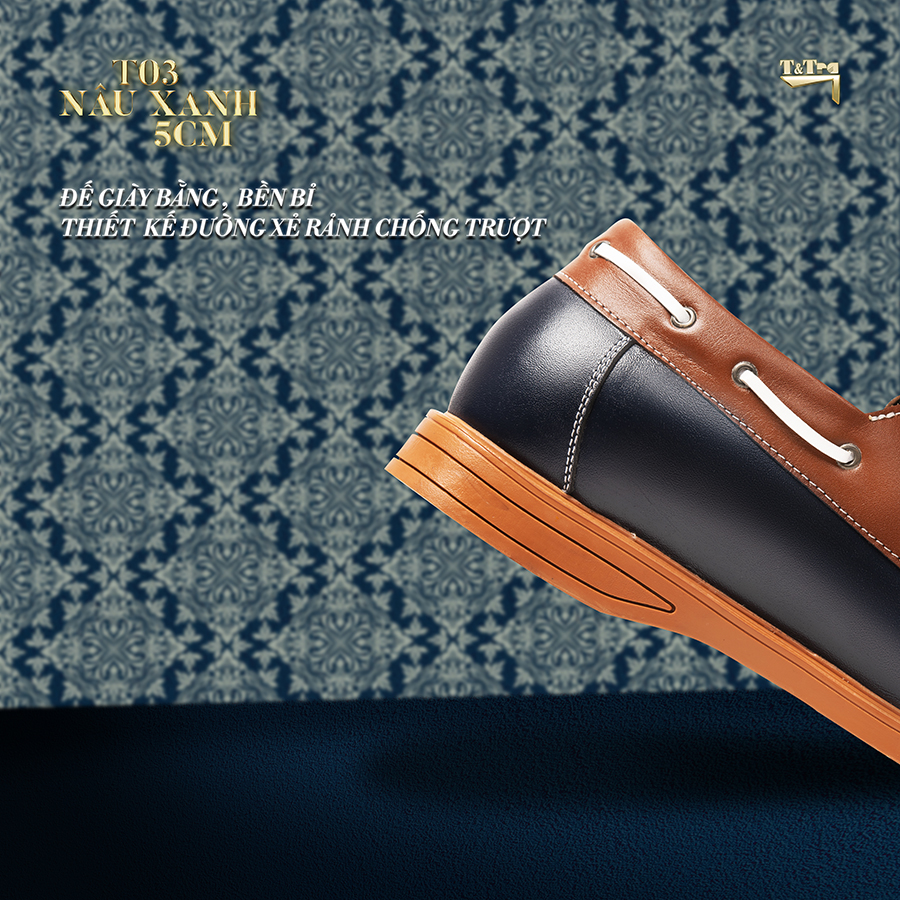 [ 5CM ] Giày Đế Cao Nam T&TRA T03XN