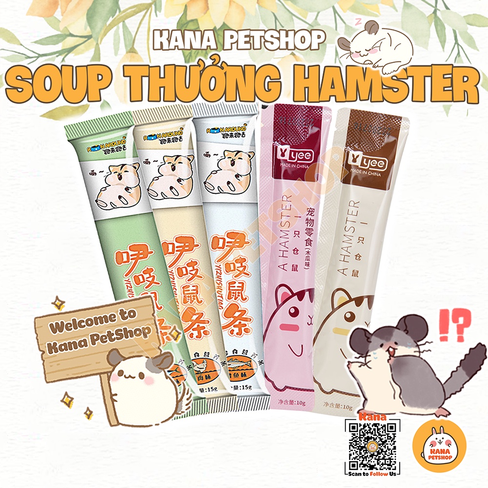 Súp Thưởng Yee Thức Ăn Hamster 🐹FREESHIP🐹 Đồ Ăn Dặm Soup Dinh Dưỡng Dạng Gel Sốt Đồ Ăn Vặt Hiệu 𝐘𝐄𝐄 Cho Hamster ...