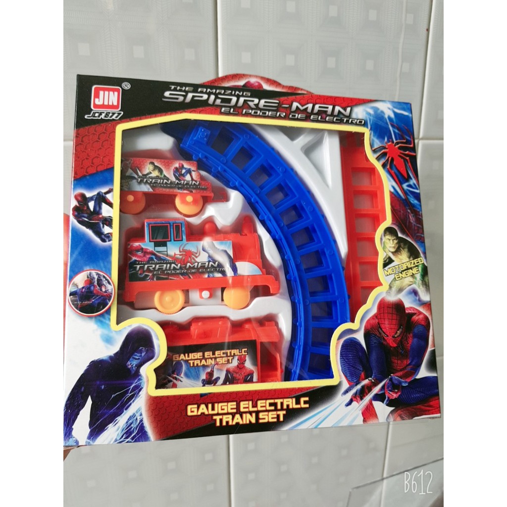 [HCM]Đồ chơi Đoàn tàu lửa Người nhện Spider man (không kèm pin)