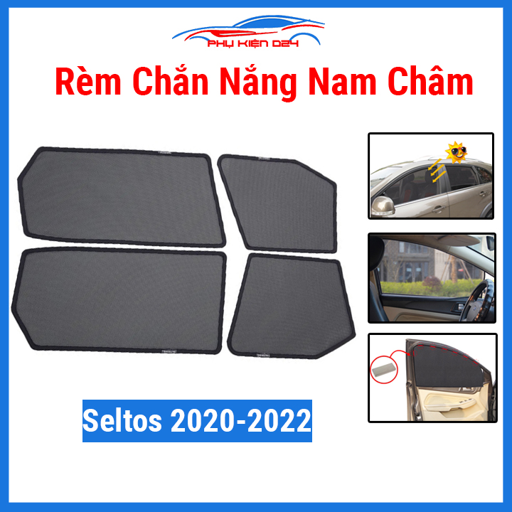 Chắn nắng nam châm ô tô seltos 2020 2021 2022 che nắng, cản bụi, bảo vệ xe hơi