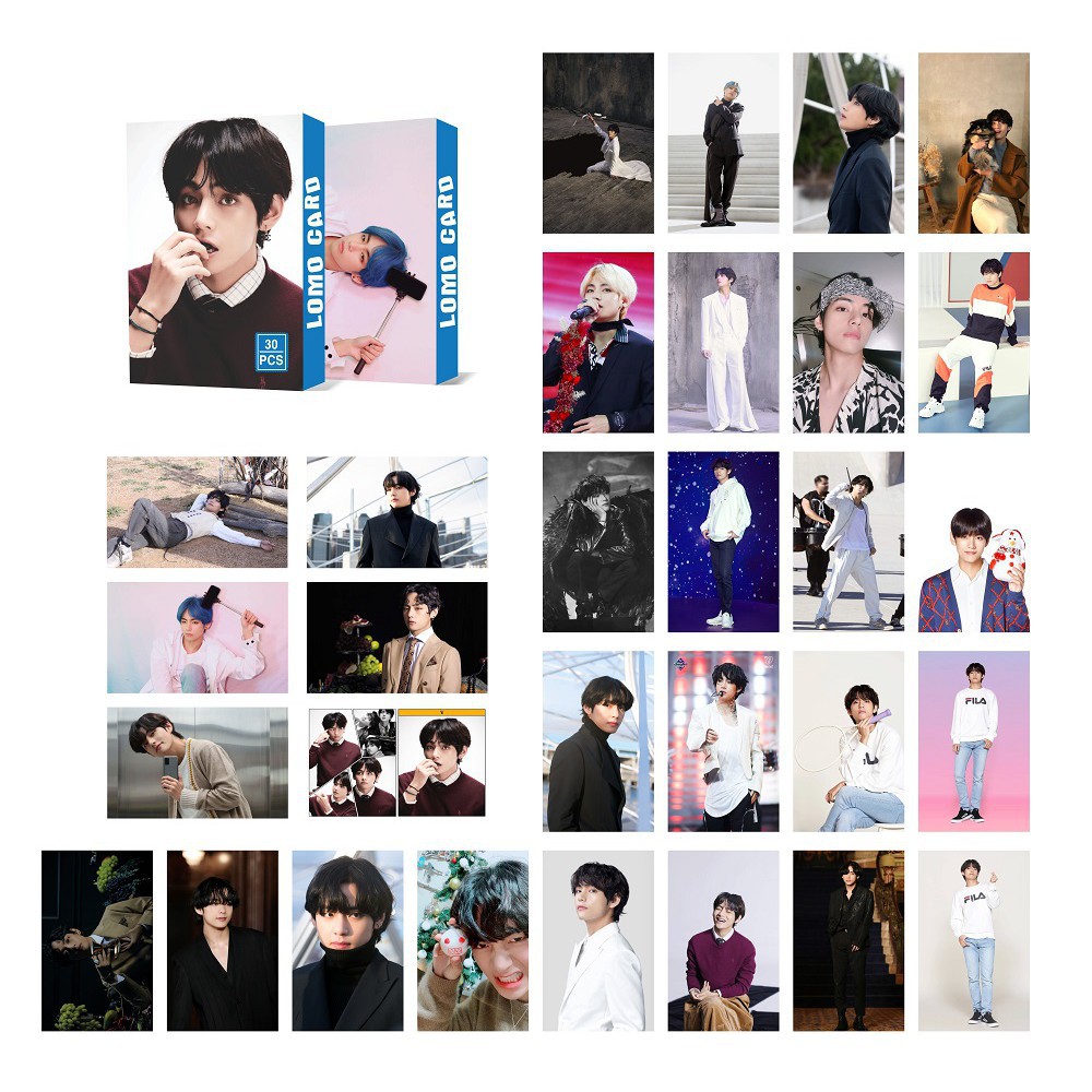 Bộ lomo card hình thành viên V BTS