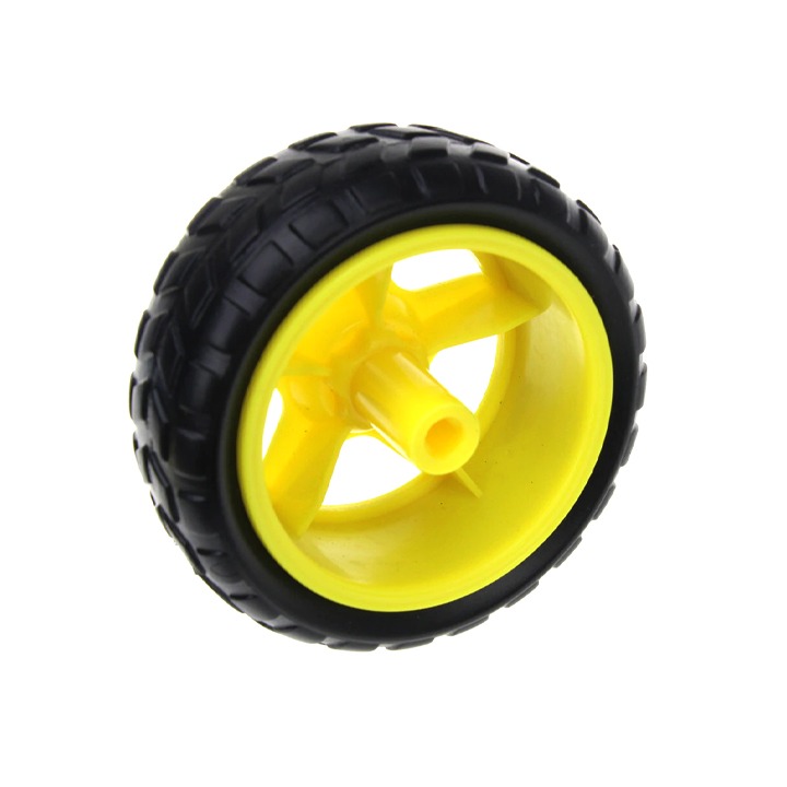 Động Cơ DC Giảm Tốc Vàng Kèm Bánh Xe