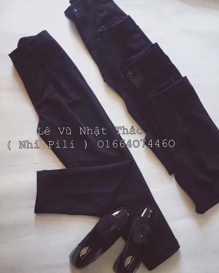 Sỉ quần baggy mango gấu bằng dáng basic chất tuyết mưa công sở