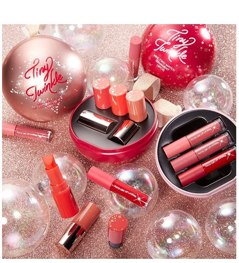 [HCM]Set son Etude House Tiny Twinkle Mini Matte Chic Lip Lacquer Ornament