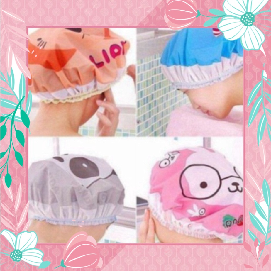 Mũ ủ tóc tiện dụng - mũ ủ tóc tiện dụng - mũ tắm trùm tóc nón tắm hình thú t
