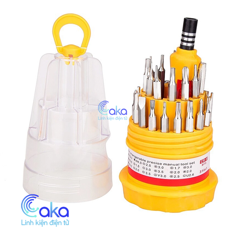 Bộ tua vít 31 chi tiết đầu vặn ốc đa năng các kích thước