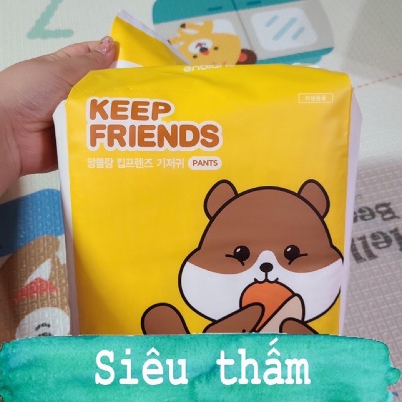 Thùng bỉm KEEP FRIEND Hàn Quốc đủ size dán/quần S40,M32,L28 miếng