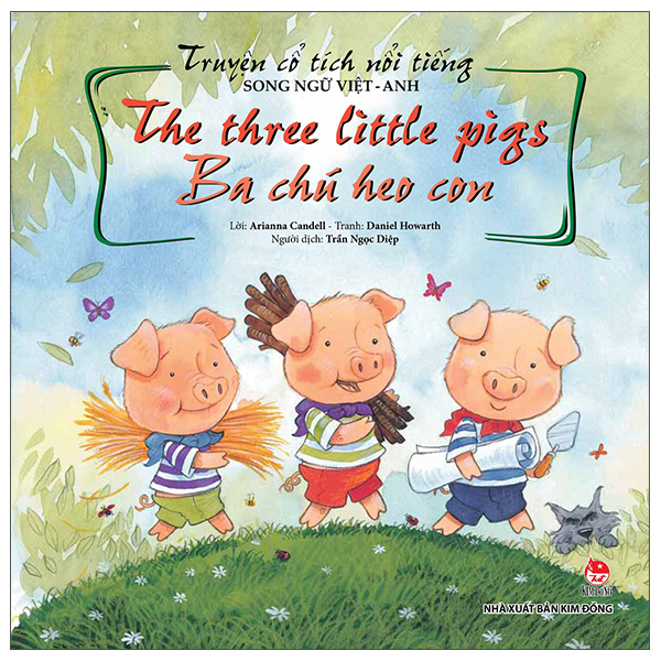 Fahasa - truyện cổ tích nổi tiếng song ngữ việt - anh: the three little pigs - ba chú heo con