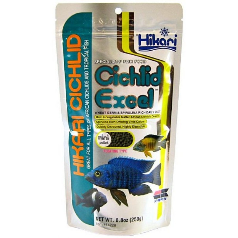 Thức ăn cho cá ALI Hikari Cichlid Excel hạt nổi 250gram thức ăn cho cá ALI giàu rau tảo