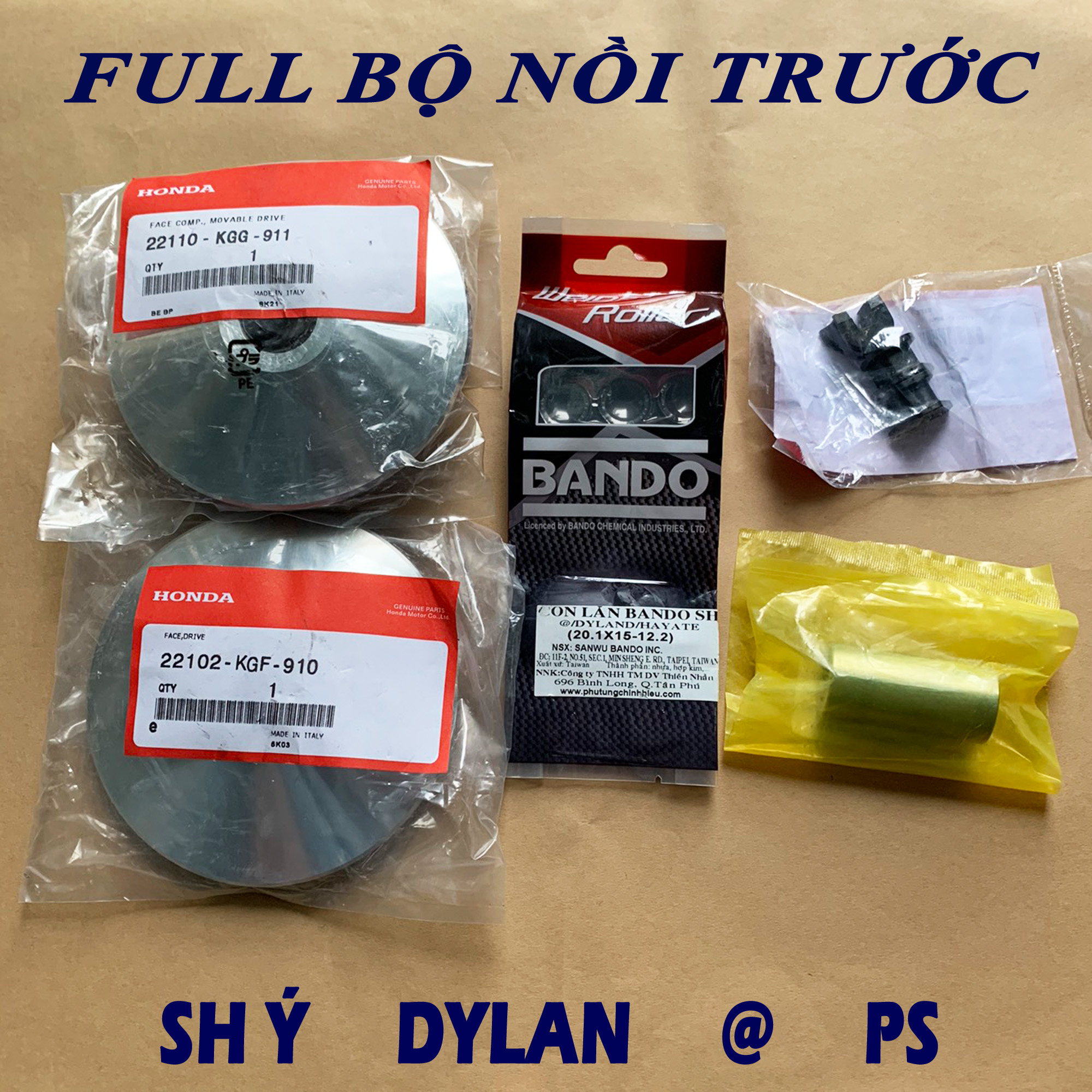 Full bộ nồi trước Honda SH Ý Dylan PS