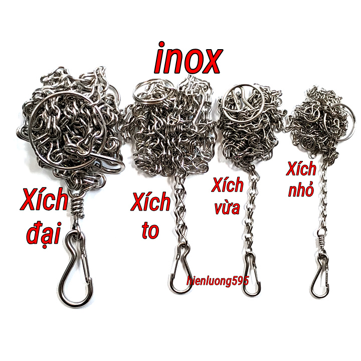 Xích chó inox size trung