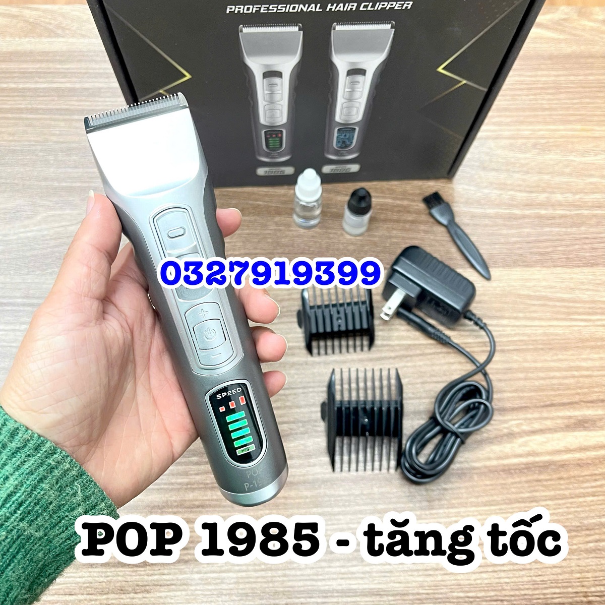 Tông đơ cắt tóc cao cấp POP 1985 tăng tốc