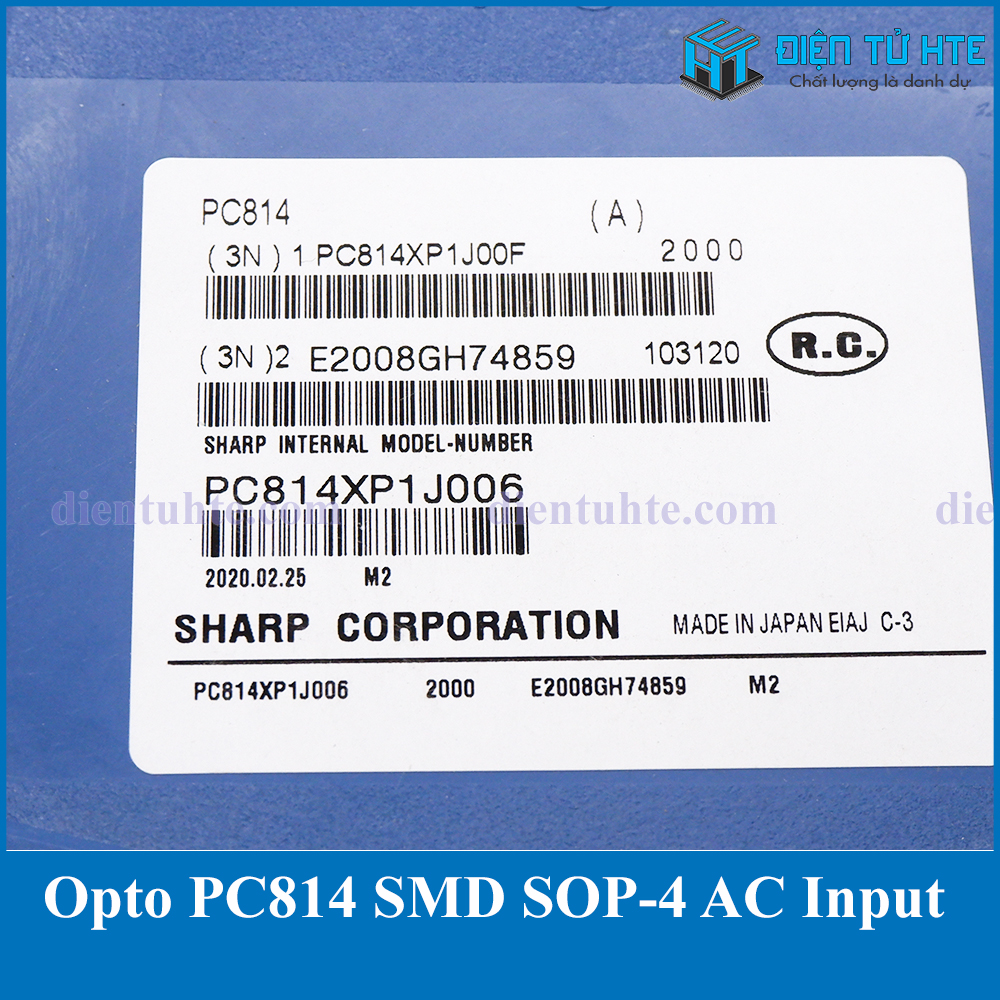 Combo 5 con Opto cách ly quang PC814 SOP-4 SHARP loại tốt