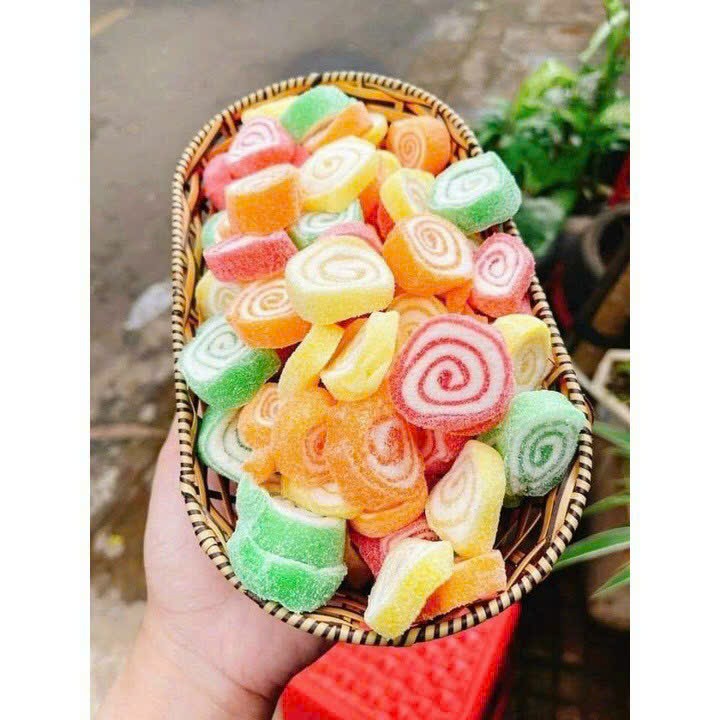 Kẹo dẻo cuộn trái cây 500g