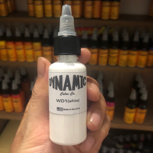 MỰC XĂM TATTOO MÀU TRẮNG DYNAMIC-LỌ 30ML