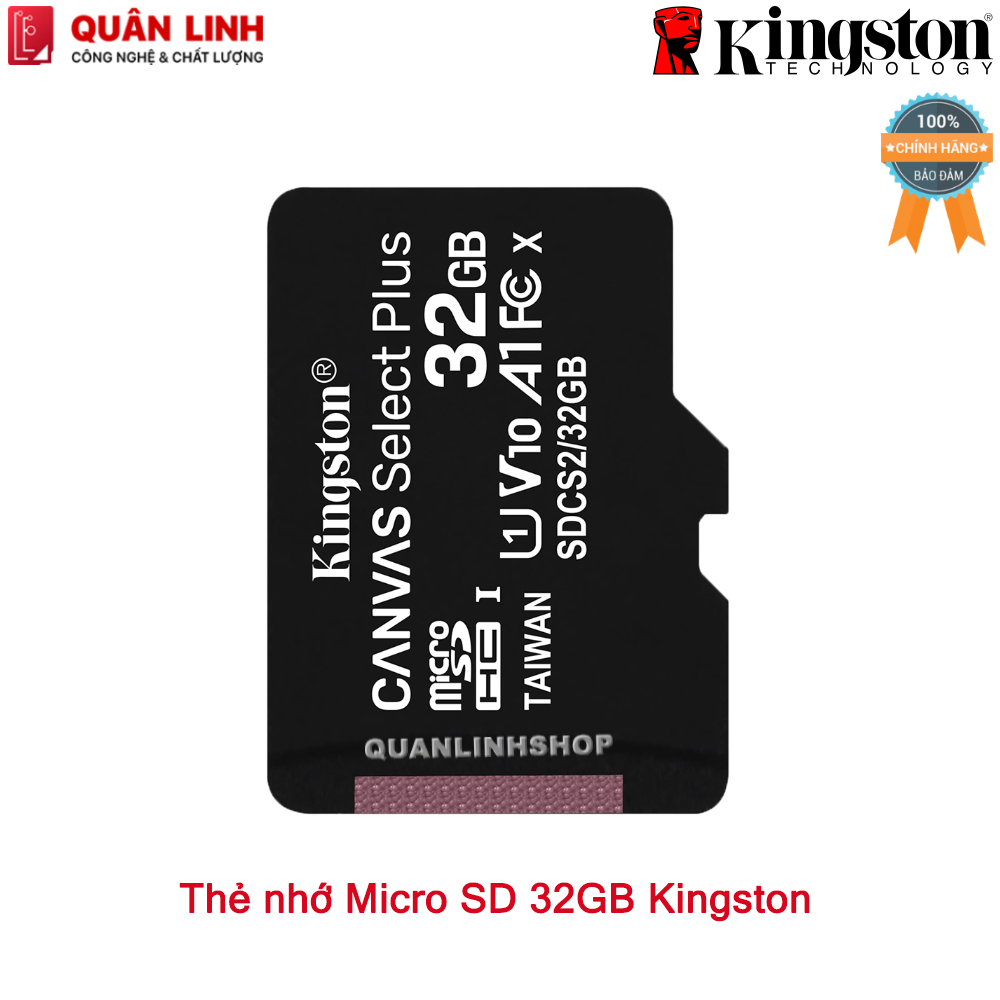 Thẻ nhớ Micro SD Kingston dung lượng 32GB - 128G