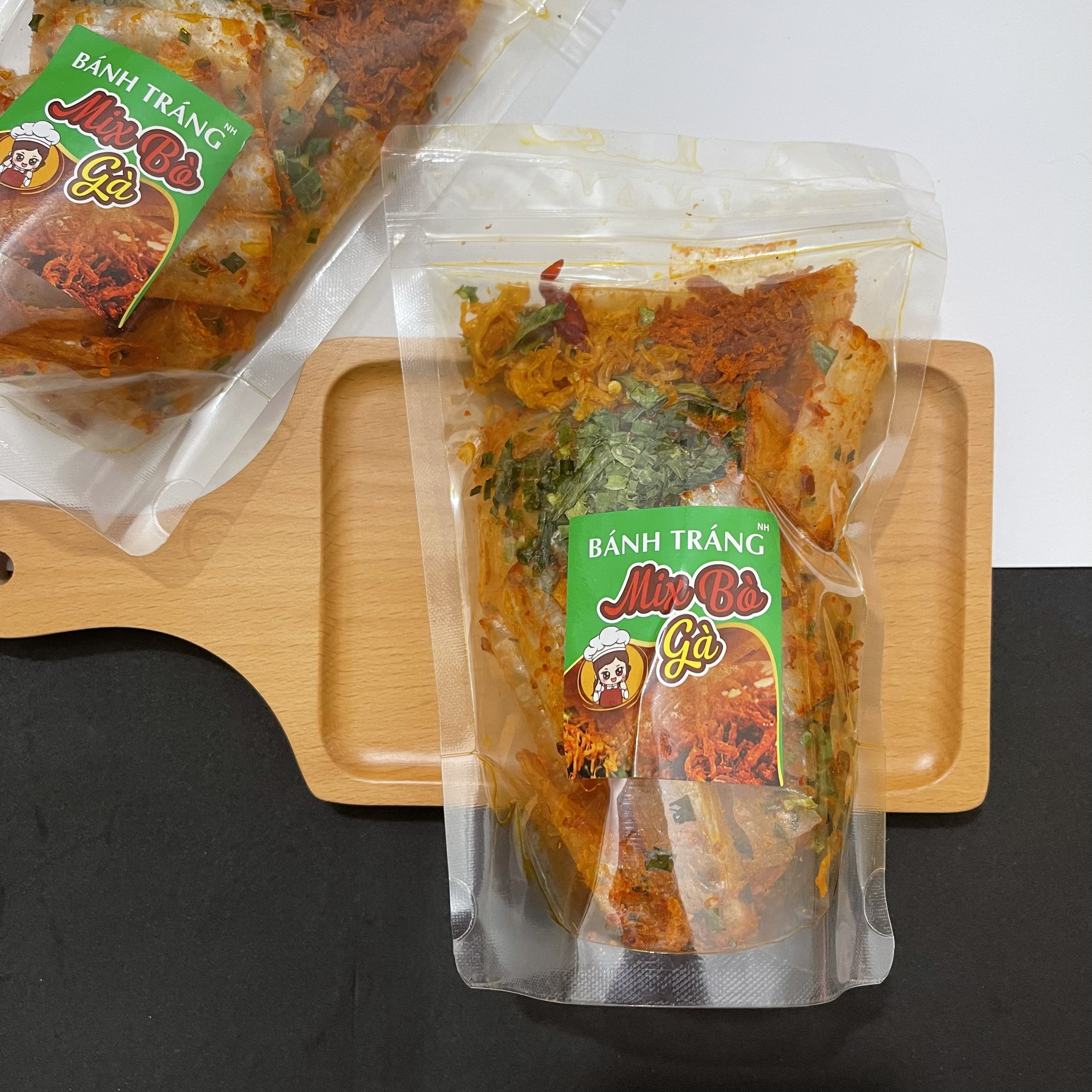 Bánh Tráng Ống Tôm Mix Bò Gà