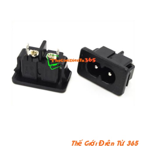 10 Jack Cắm Nguồn AC 2 Chân 220V đầu đực
