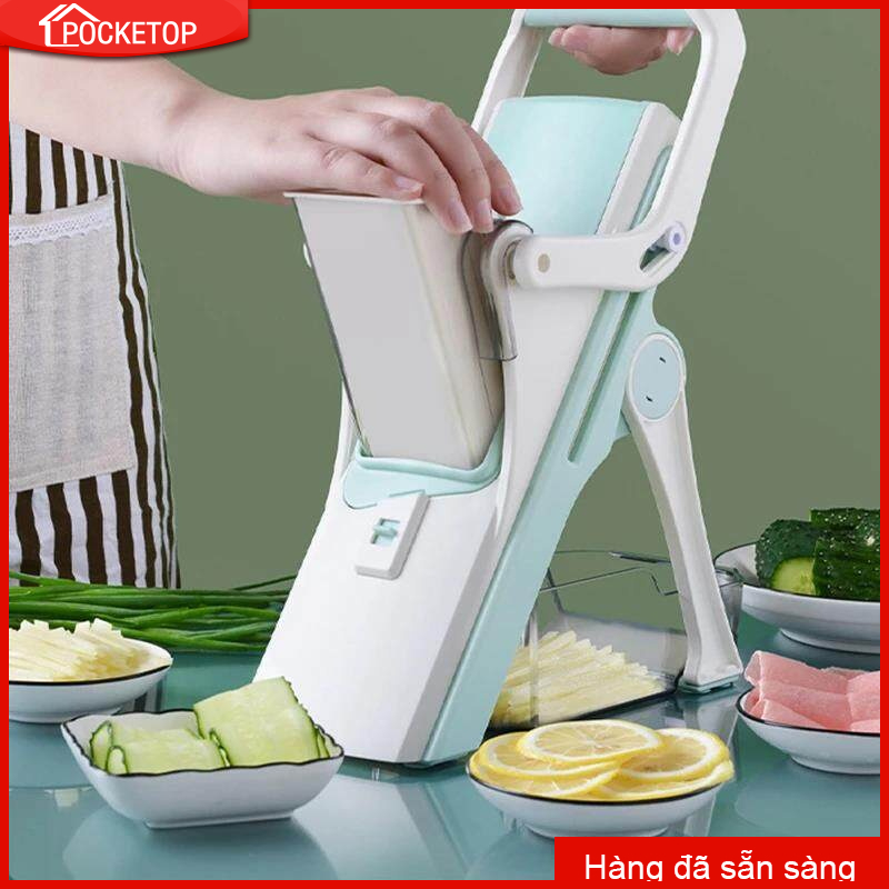 Máy thái rau củ 5 trong 1 Máy thái khoai tây hành tây Máy thái củ quả nhà bếp Máy thái rau củ đa chức năng Máy thái thịt