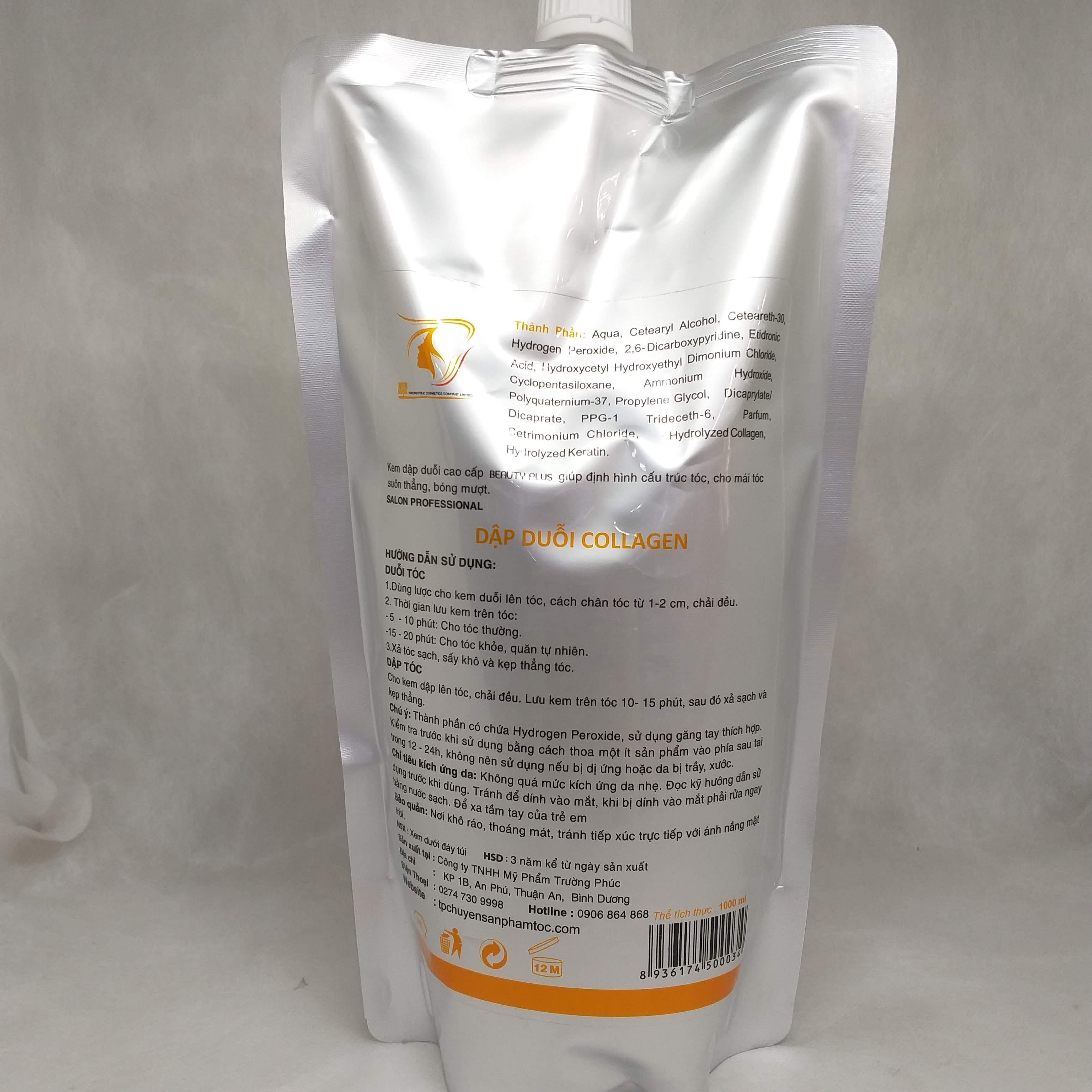 [HCM]Kem dập duỗi Beauty Plus 1000ml - Bước số 2