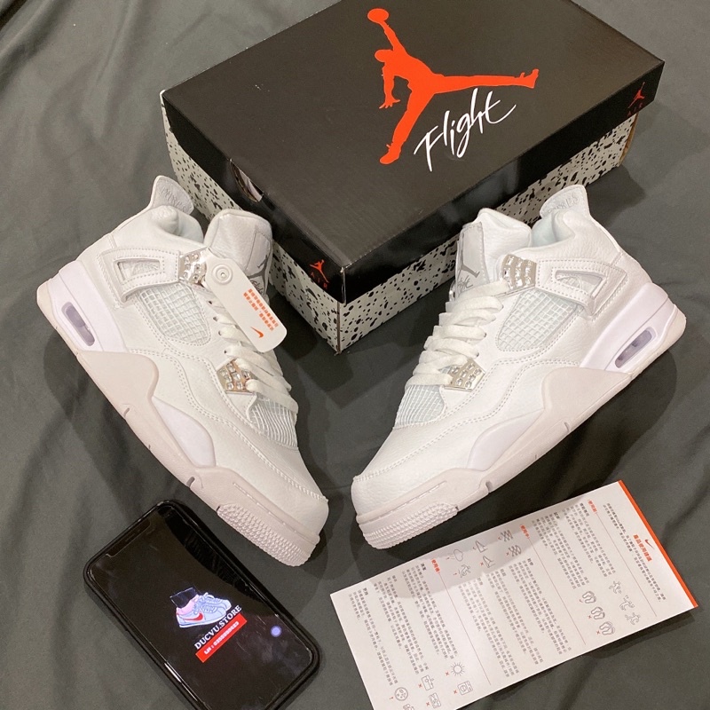 GIÀY JD4 RETRO PURE MONEY SC [ FULL BOX + FREE SHIP ]