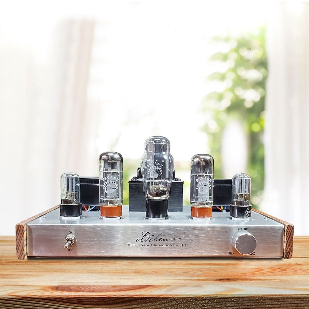 Ampli đèn - bộ khuếch đại âm thanh âm ly oldchen - el34 bl2 - 5 bóng