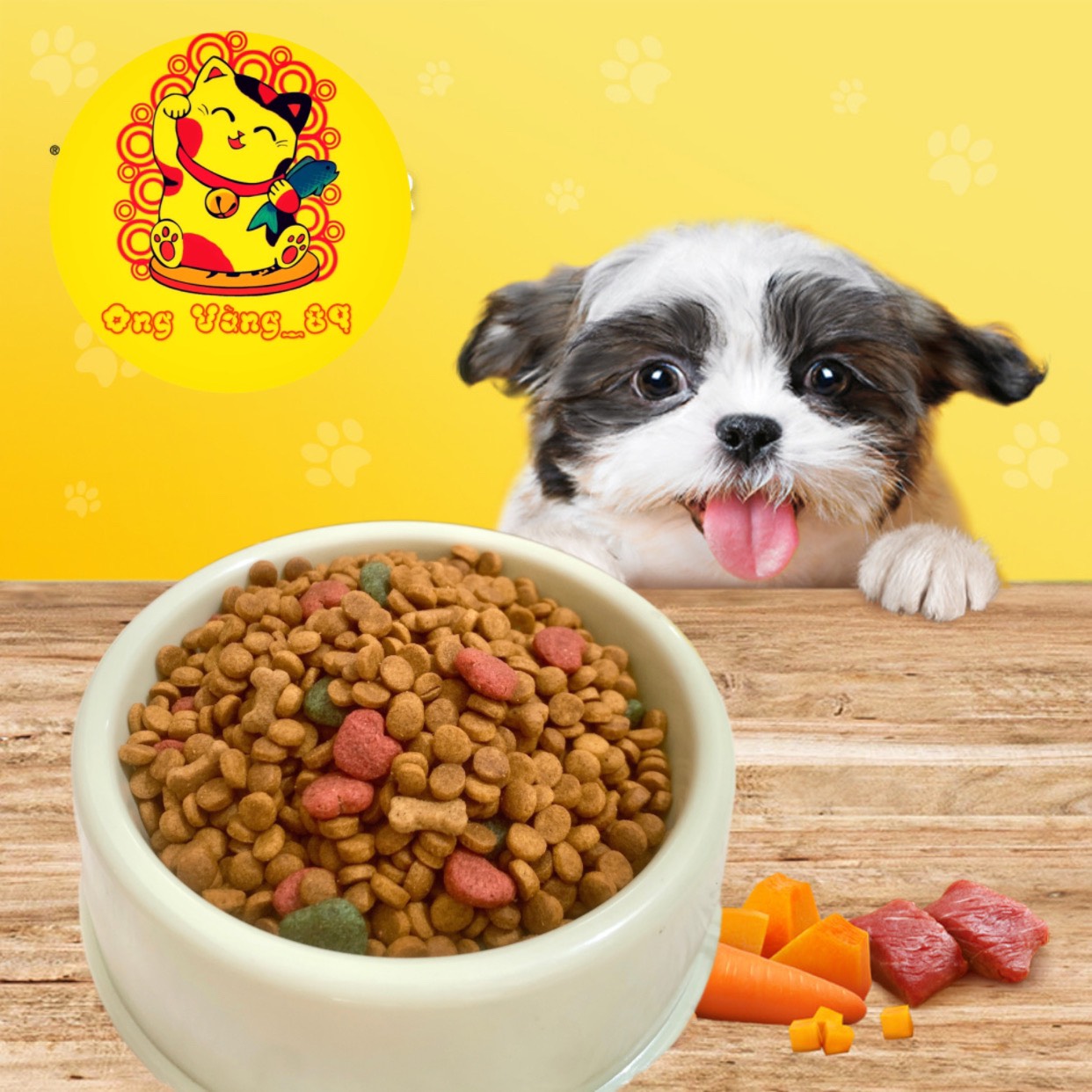 <800Gram> Thức Ăn Cho Chó Mèo Hạt Nhỏ - Mix Vị Tổng Hợp ( THỊT BÒ, CỪU, CÁ, RAU CỦ...)