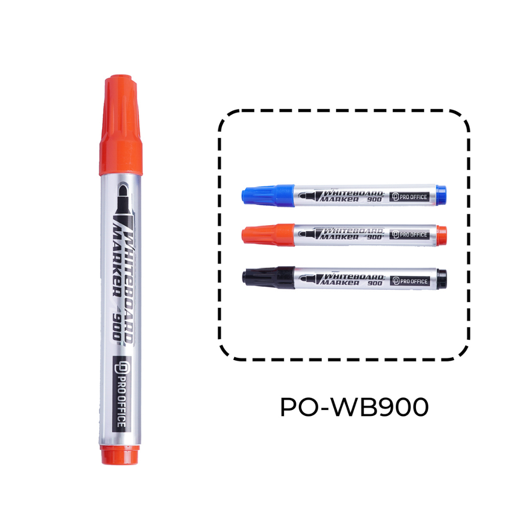 Bút Lông Bảng Pro-Office, Mực Đều, Mịn, Dễ Xoá WB900