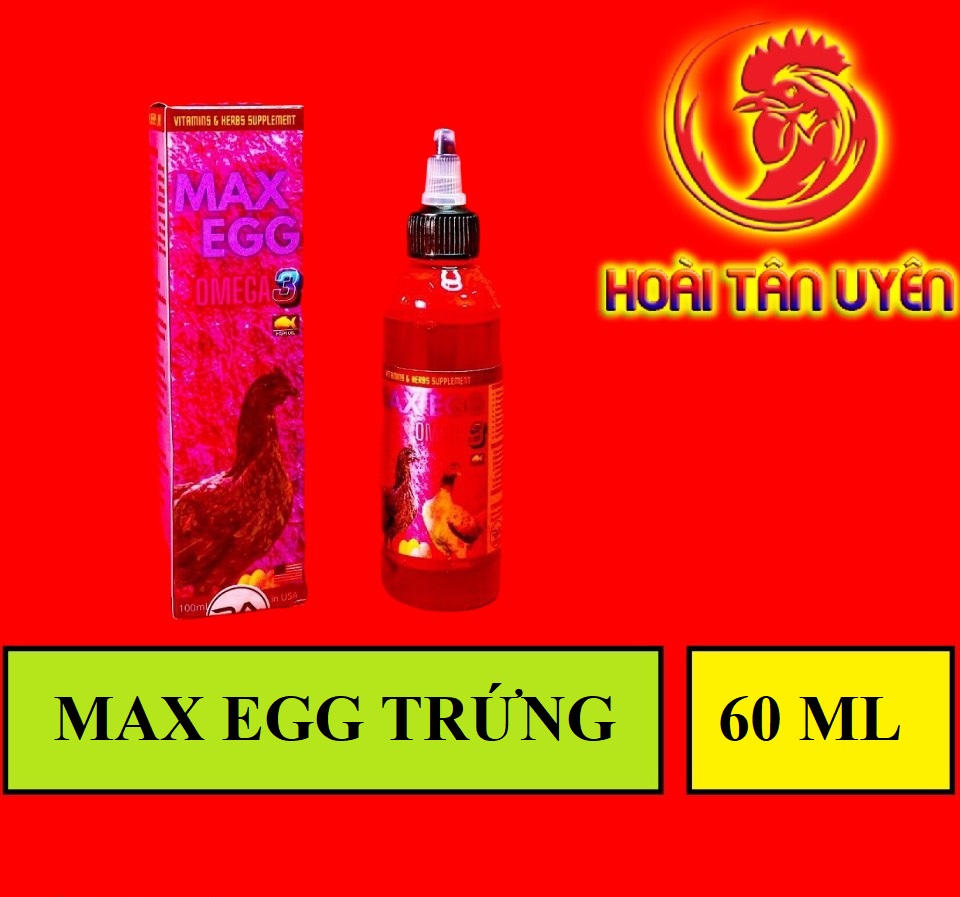 MAX EEG OMEGA 3 siêu kích trứng cho gà đẻ 100ML