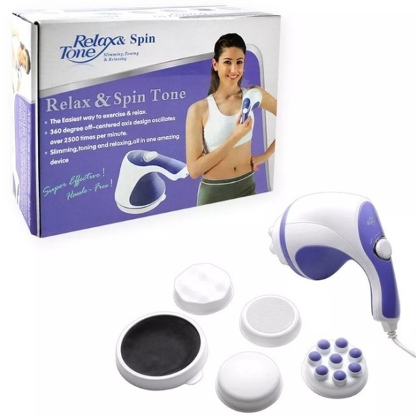 Máy Massage Cầm Tay Relax Nhật Bản | Massage Cầm Tay Đánh Mỡ Thừa Tặng 5 Đầu Massage, Giảm Đau Nhức, Cải Thiện Vóc Dáng Hiệu Quả Nhanh Chóng