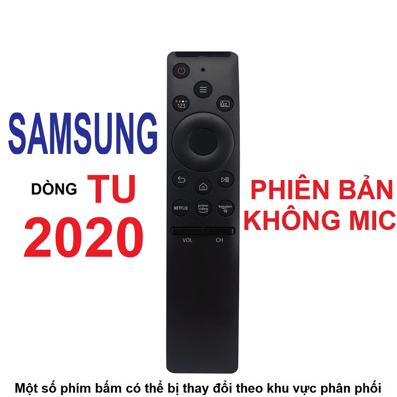 [HCM]Remote điều khiển tivi Samsung smart dòng TU không mic (Model 2020 - One remote phiên bản rút gọn)