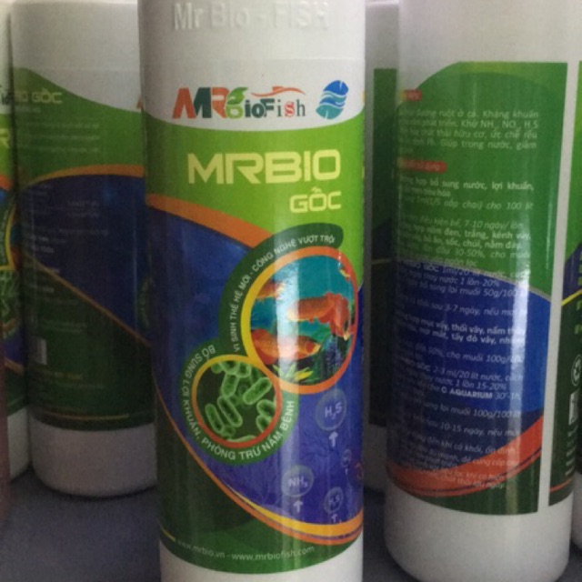 Men vi sinh Mrbio gốc xử lý nước hồ cá bể cá