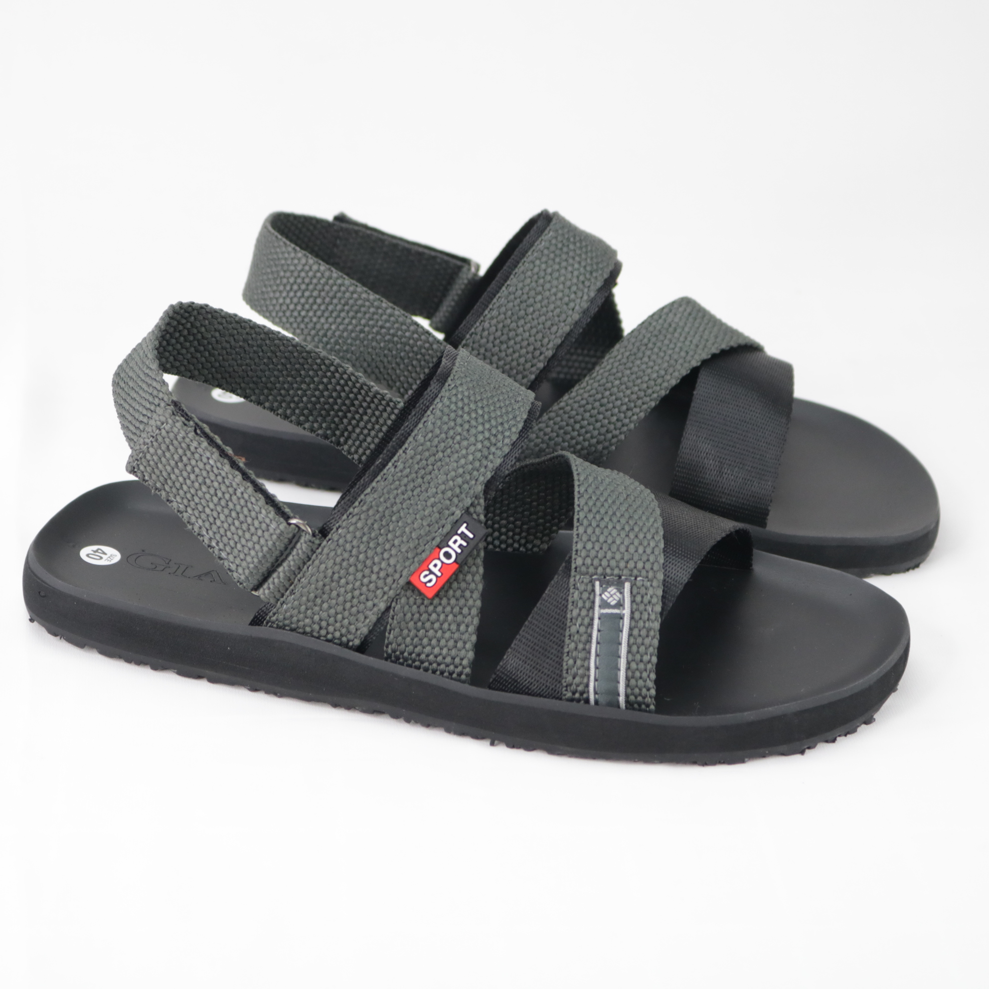 Giày sandal nam Gia Vy quai chéo (Giavy chính hãng SL546, giày quai hậu đế cao su)