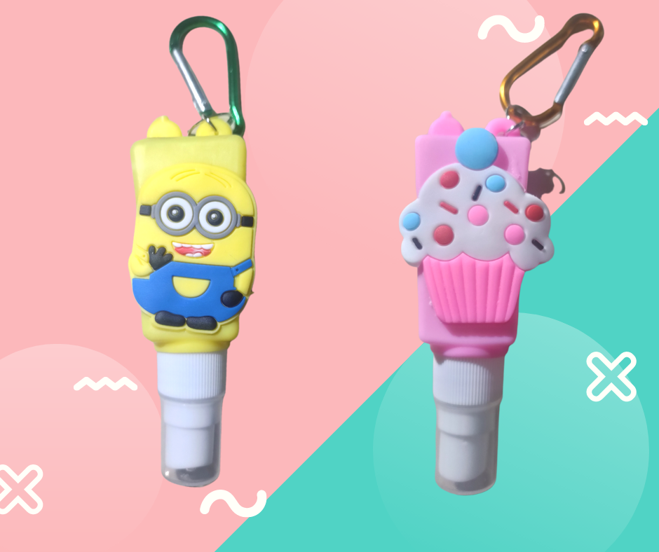 Bình Xịt Mini Có Móc Khoá Hoạt Hình Dễ Thương 30ml