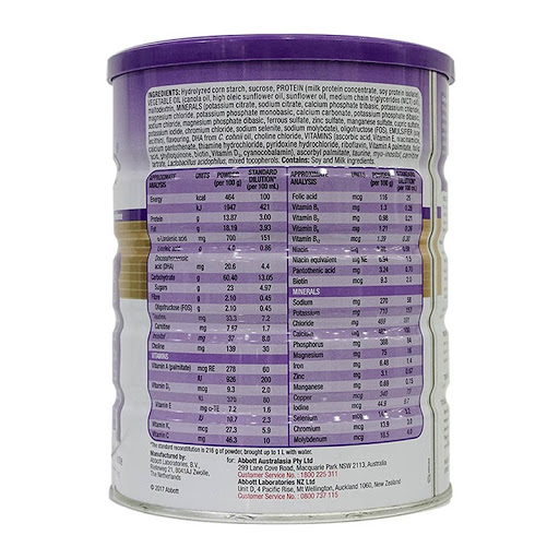 Sữa Pediasure Úc 850G 1-10 tuổi
