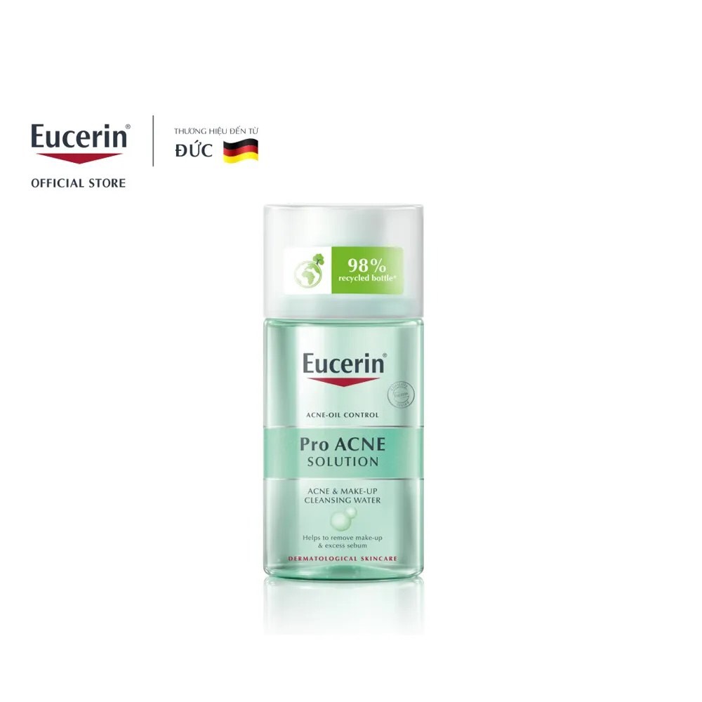 Eucerin Nước Tẩy Trang Eucerin Dành Cho Da Nhờn Mụn Pro ACNE Solution Acne & Make Up Cleansing Water
