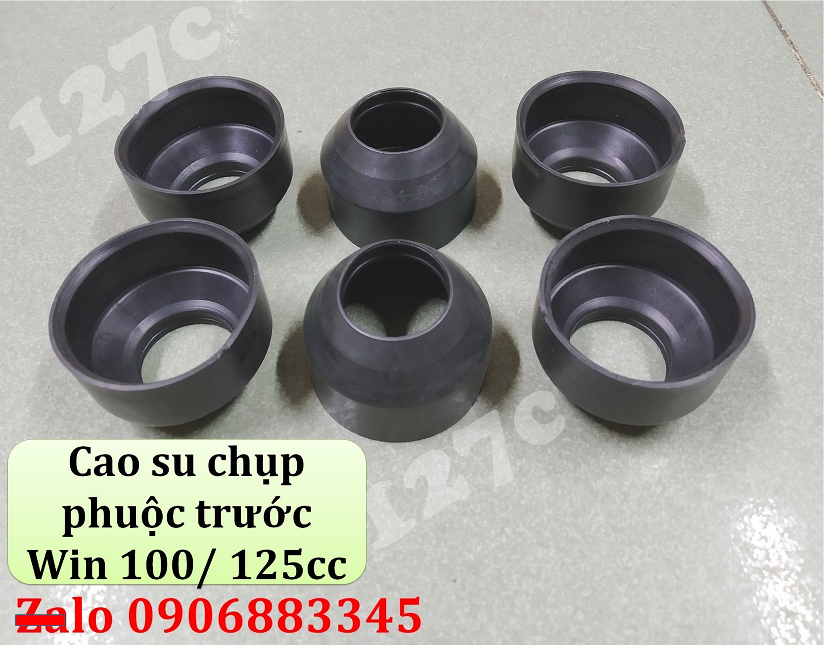 [HCM] Cao su chụp bụi phuộc trước Win 100/ 125cc (Cặp 2 cái)