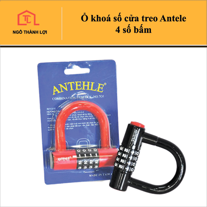 Ổ khoá Antehle 4 số bấm - Khóa số(4 số)