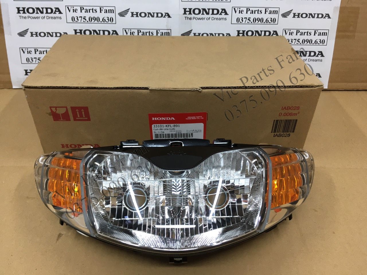 ĐÈN PHA FUTURE 1 / FUTURE ĐỜI ĐẦU (XI NHAN VÀNG HOẶC TRẮNG) CHÍNH HIỆU HONDA MOTOR VN