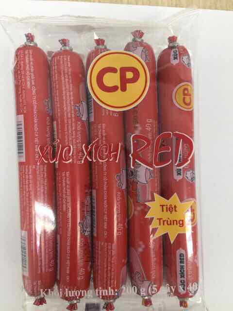 COMBO 10 GÓI XÚC XÍCH TIỆT TRÙNG CP200g