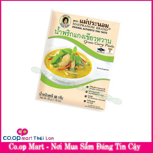 [HCM]Gia Vị Cà Ri Xanh Thái Lan Gói 50g