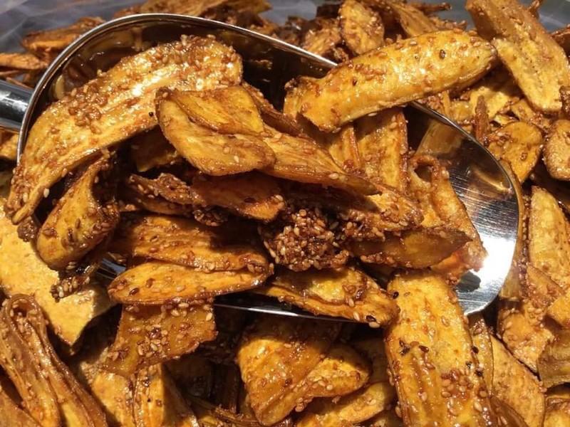 500 gram Chuối mè sấy giòn loại ngon